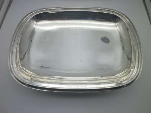 ART DECO EPNS lidded serving dish on four removable feet. ANGORA, ENGLAND