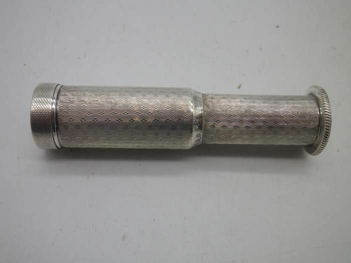 RARE Art Deco Hallmarked Sterling Silver Travelling Telescopic Powder Puff!!! George Stockwell