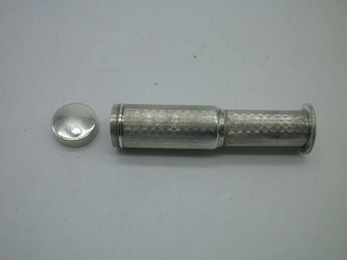 RARE Art Deco Hallmarked Sterling Silver Travelling Telescopic Powder Puff!!! George Stockwell