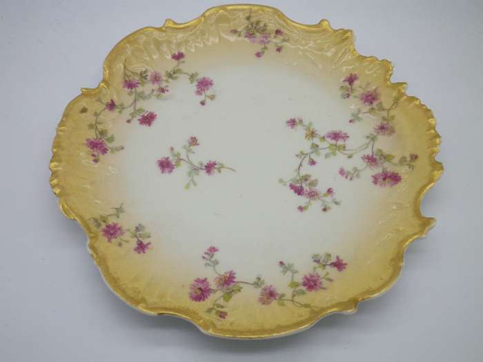 Vintage LIMOGES France BLUSHWARE Plate M Redon Made for Snedon & Song Glasgow
