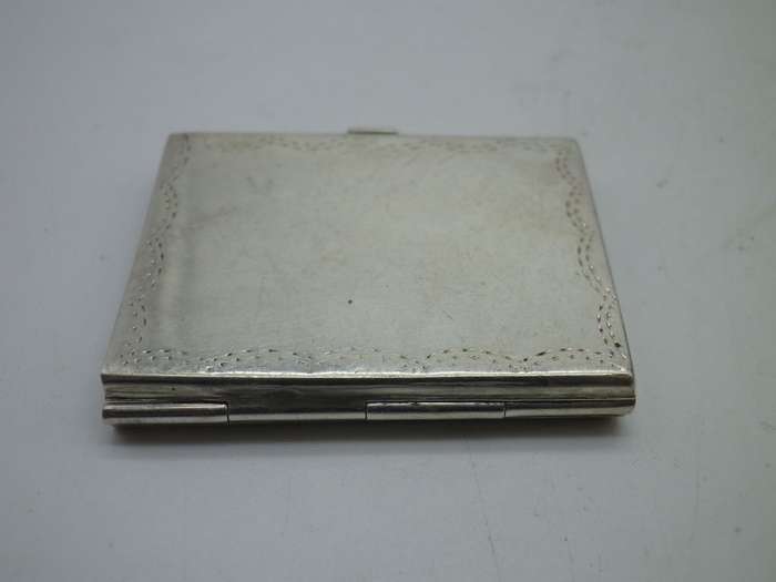 Miniature Silver Travelling Double PHOTO FRAME Hallmarked B/ham c1991 3.7x 3cm 12.6 g