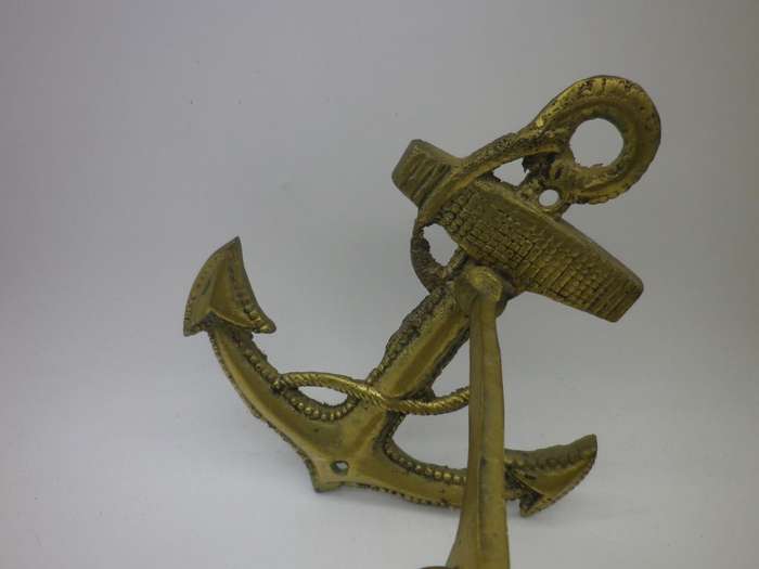 Brass Nautical Theme wall mounted Bell. Clanger present & works well