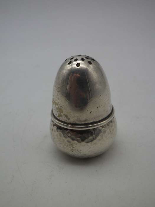 Hallmarked 830 Silver ACORN SHAPE Pepper Shaker. 2.5 x 4cm 12g CUTE!!