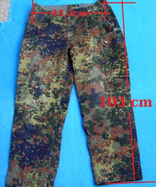 Original German Army Bundeswehr camo Trousers size M (25/02)