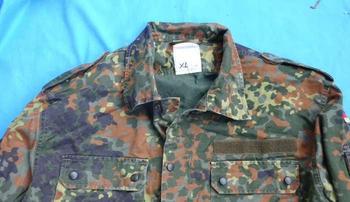 Original German Army Bundeswehr camo Shirt size XL  (13c/27)