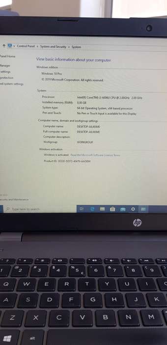 HP 250 G6 - 15.6" - Core i3 6006U - 8GB RAM - 500 GB HDD BUSINESS LAPTOP