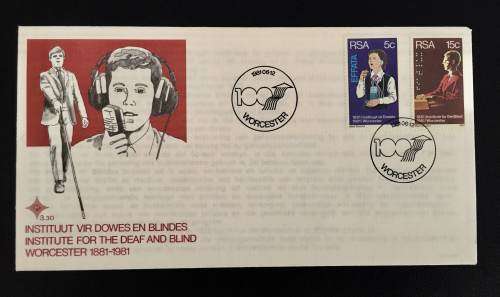 INSTITUTE FOR THE DEAF AND BLIND FDC 3.30 WORCESTER 1981