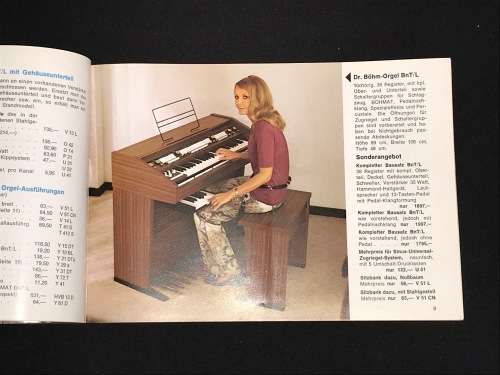 VINTAGE ORGAN USER MANUALS FOR DR. BOHN & WERSI