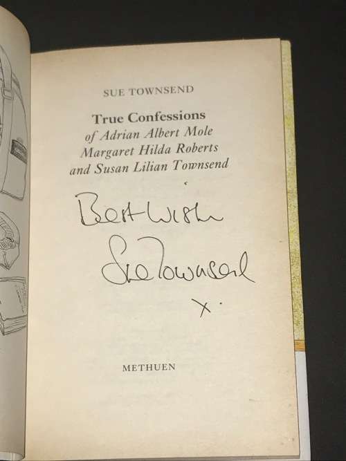 TRUE CONFESSIONS OF ADRIAN ALBERT MOLE BY SUE TOWNSEND SIGNED