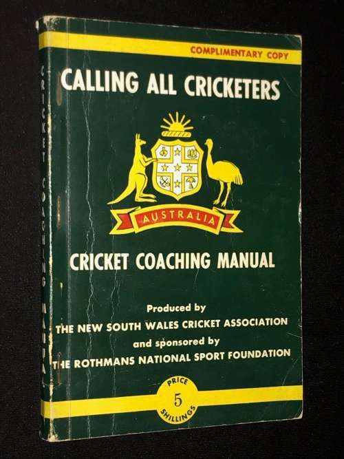 CRICKET COACHING MANUAL NEW SOUTH WALES CRICKET ASSOCIATION 1964