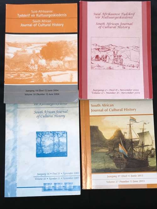 SOUTH AFRICAN JOURNAL OF CULTURAL HISTORY/ SUID-AFRIKAANSE TYDSKRIF VIR KULTUURGESKIEDENIS  X 4