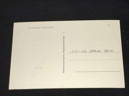 VINTAGE PHOTO POSTCARD OF LAS PALMAS
