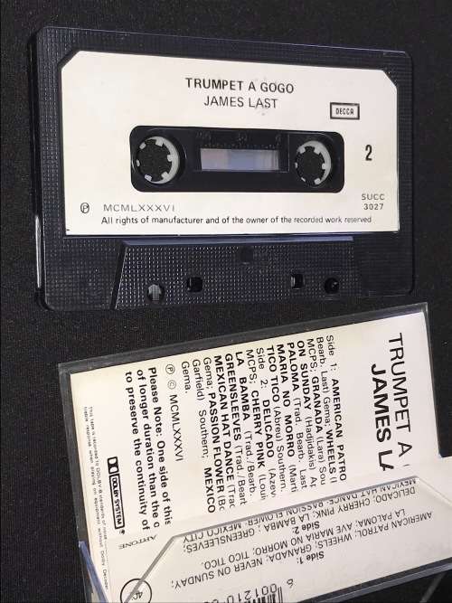 JAMES LAST TRUMPET A GOGO CASSETTE TAPE  1986