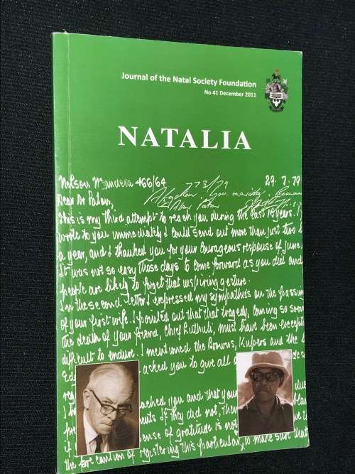 NATALIA  JOURNAL OF THE NATAL SOCIETY FOUNDATION NO.41 DECEMBER 2011