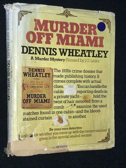 MURDER OFF MIAMI BY DENNIS WHEATLEY A MURDER MYSTERY