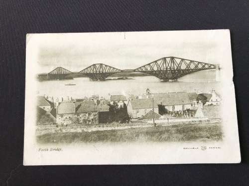 1903 SCOTLAND FOURTH BRIDGE POSTCARD TO DUBLIN IRELAND