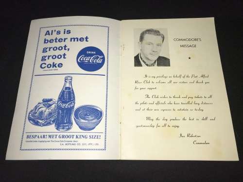 PORT ALFRED RIVER CLUB BLUE RIBBAND TROPHY RACES SOUVENIR PROGRAMME 27 DEC 1965