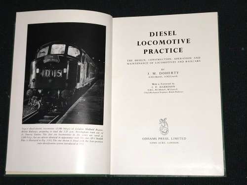 DIESEL LOCOMOTIVE PRACTICE THE DESIGN,CONSTRUCTION OPERATION AND MAINTENANCE OF LOCOMOTIVES