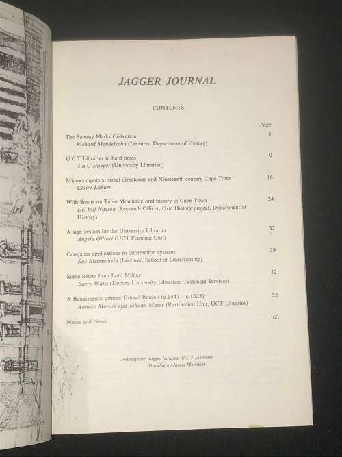 JAGGER JOURNAL NO.6 1985/1986