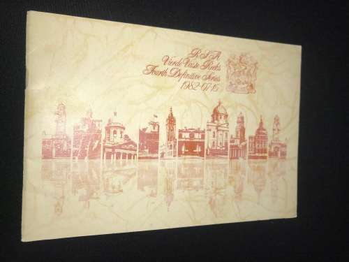 RSA VIERDE VASTE REEKS / FOURTH DEFINITIVE SERIES 1982-07-15 BOOKLET
