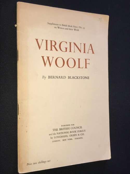 VIRGINIA WOOLF BY BERNARD BLACKSTONE