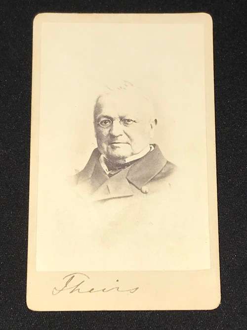 1860's ORIGINAL CARTE DE VISTE PHOTOGRAPH OF ADOLPHE THIERS