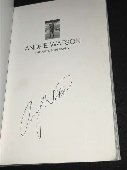ANDRE WATSON THE AUTOBIOGRAPHY WITH PAUL DOBSON SIGNED COPY