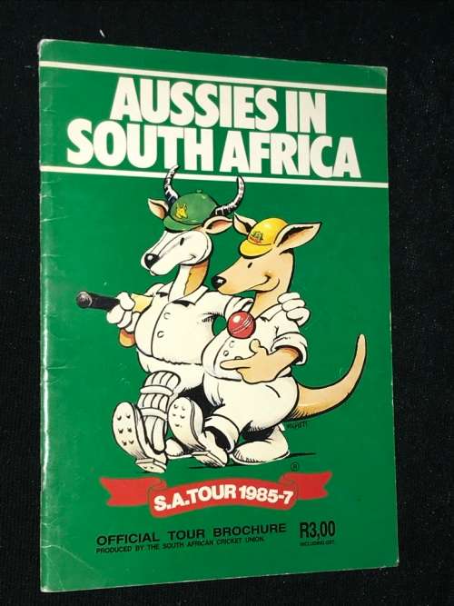 AUSSIES IN SOUTH AFRICA SA TOUR 1985 - 1987 OFFICIAL TOUR BROCHURE