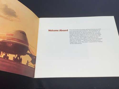 VINTAGE QUANTAS FLIGHT GUIDE