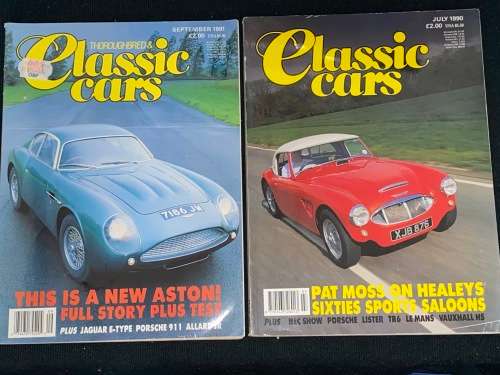 CLASSIC CARS X 2 MAGAZINES JULY 1990 AND SEPT 1991