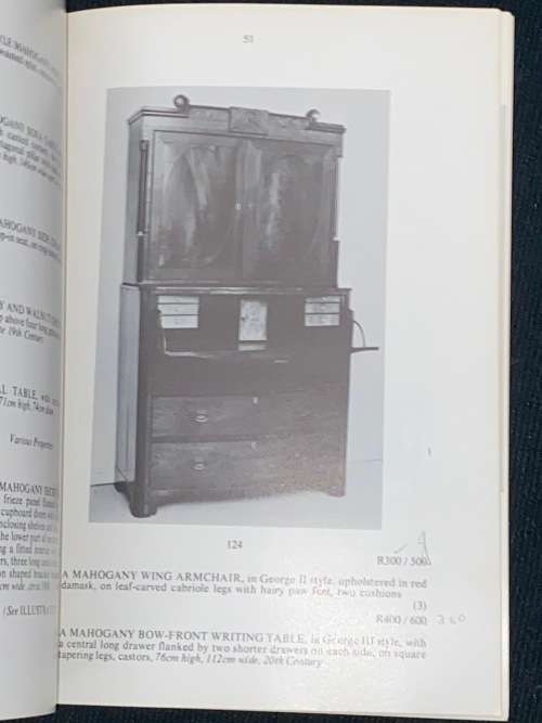 SOTHEBY`S CAPE TOWN 7 DECEMBER 1983 ANTIQUE CATALOGUE