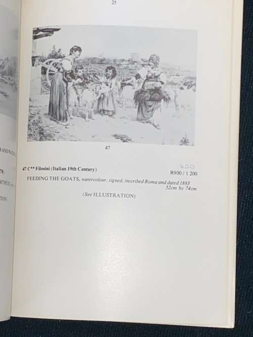SOTHEBY`S CAPE TOWN 7 DECEMBER 1983 ANTIQUE CATALOGUE