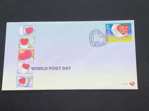 WORLD POST DAY  FDC PRETORIA 2000