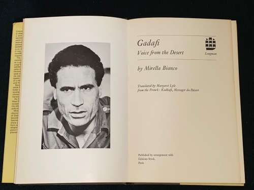 GADAFI VOICE FROM THE DESERT BY MIRELLA BIANCO