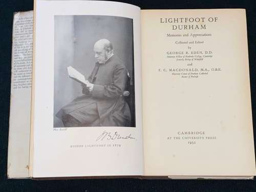 LIGHTFOOT OF DURHAM BY GEORGE R. EDEN AND F.C. MACDONALD SIGNED