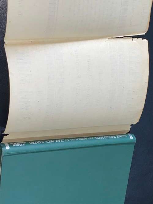 THREE PLAYS BY JEAN-PAUL SATRE 1ST ENGLISH EDITION 1949