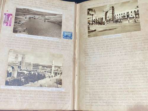 1950`S REISEBERICHT (TRAVELOGUE) OF GERMAN LADY ON VARIOUS CRUISES UP THE COAST OF AFRICA TO EUROPE