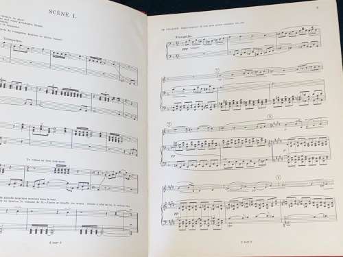 LA FETE DE JUIN E. JAQUES DALCROZE ORIGINAL  1914 MUSIC SCORE BOUND