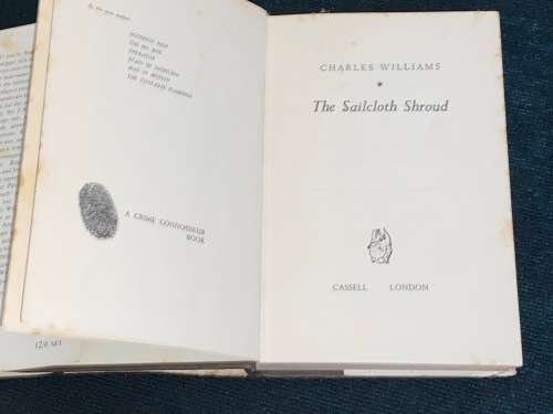 THE SAILCLOTH SHROUD BY CHARLES WILLIAMS 1960 1ST EDITION
