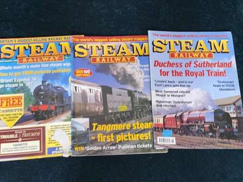 STEAM RAILWAY MAGAZINES X 3