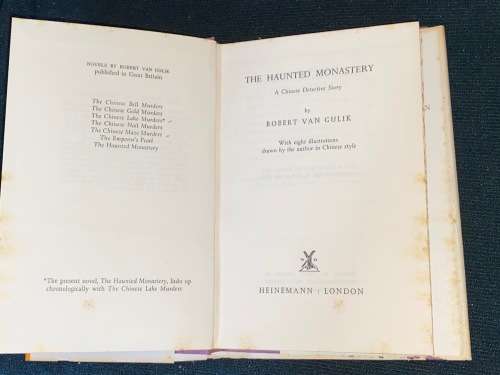 THE HAUNTED MONASTERY A CHINESE DETECTIVE STORY BY ROBERT VAN GULIK