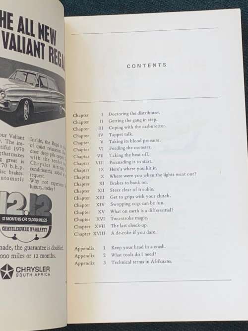 UNDER YOUR BONNET BY PETER BILLINGHAM