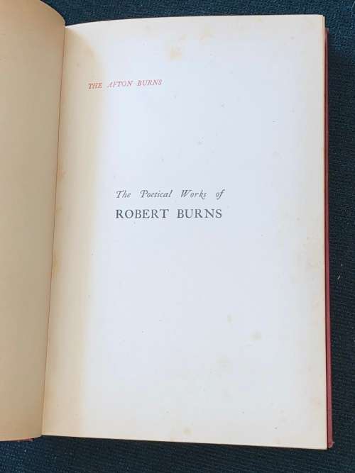 THE POETICAL WORKS OF ROBERT BURNS VOLUME 2 1909