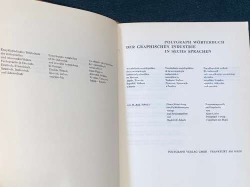 POLYGRAPH WORTERBUCH DER GRAPHISCHEN INDUSTRIE IN SECHS SPTACHEN