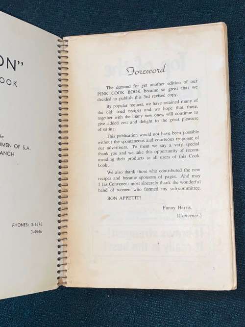VINTAGE UNION COOK BOOK