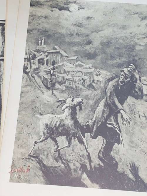 SHALOM - ALEICHEM AND HIS HEROES BY D. LABKOVSKI 15 PRINTS SIGNED