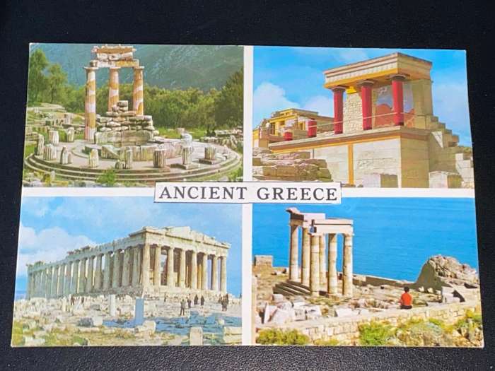VINTAGE ANCIENT GREECE POSTCARD