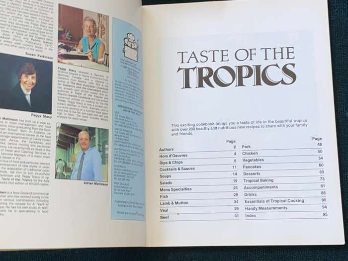 TASTE OF THE TROPICS RECIPE BOOK