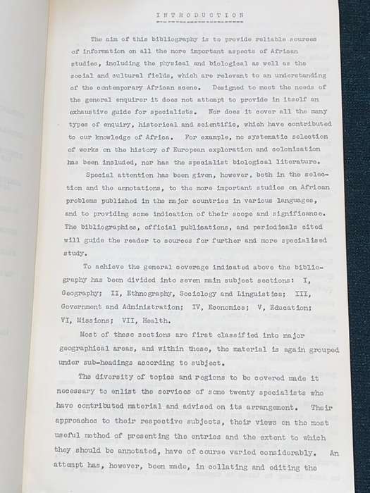 SELECT ANNOTATED BIBLIOGRAPHY OF TROPICAL AFRICA JUNE 1956