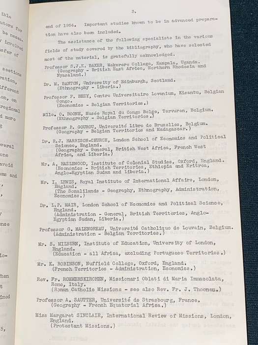 SELECT ANNOTATED BIBLIOGRAPHY OF TROPICAL AFRICA JUNE 1956